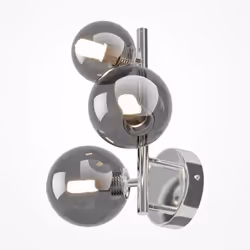 Collezione Dallas ILLUMINA IL PRESENTE CON IL DESIGN CONTEMPORANEO Applique contemporanea Dallas con struttura in metallo cro ...