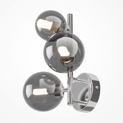 Maytoni - Applique Contemporanea Dallas Metallo Cromo 3 Luci Diffusori Fumè