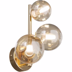 Collezione Dallas ILLUMINA IL PRESENTE CON IL DESIGN CONTEMPORANEO Applique contemporanea Dallas con struttura in metallo oro ...