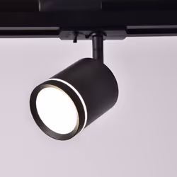 Collezione Orlo DESIGN MODERNO, UNA LUCE PERSONALIZZABILE E DINAMICA Faretto per binario serie Orlo in alluminio nero 1 luce  ...