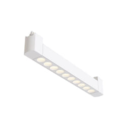 Spot Per Binario Moderno Points Alluminio Bianco 10 Luci Led Calda