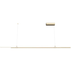 Lampadario a Sospensione Moderno Halo Alluminio Ottone 2 Luci Led 48W