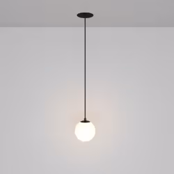 Collezione Luna LA LUNA A CASA TUA Lampadario a Sospensione Moderno Luna corpo in Alluminio Nero Bianco luci Led Integrato 5W ...