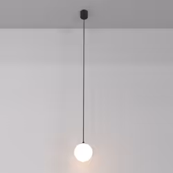 Collezione Luna LA LUNA A CASA TUA Lampadario a Sospensione Moderno Luna corpo in Alluminio Nero Bianco luci Led Integrato 5W ...