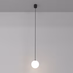 Collezione Luna LA LUNA A CASA TUA Lampadario a Sospensione Moderno Luna corpo in Alluminio Nero Bianco luci Led Integrato 5W ...
