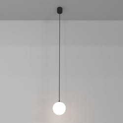 Maytoni - Lampadario a Sospensione Moderno Luna Alluminio Nero Led Integrato 5W Fredda