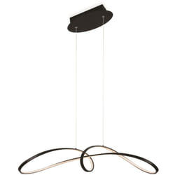 Maytoni - Lampadario a Sospensione Moderno Curve Alluminio Nero 1 Luce Led 42W