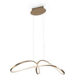 Maytoni - Lampadario a Sospensione Moderno Curve Alluminio Oro 1 Luce Led 42W
