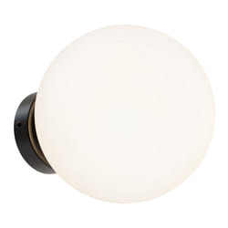 Maytoni - Applique Minimal Basic Form Grande In Metallo Nera 1 Luce e Diffusore Bianco