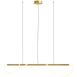 Maytoni - Lampadario a Sospensione Moderno Tau Alluminio Oro 1 Luce Led 30W