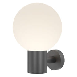 Lampada Da Parete Moderna Per Esterno Alluminio Nero 1 Luce E27 60W Ip54