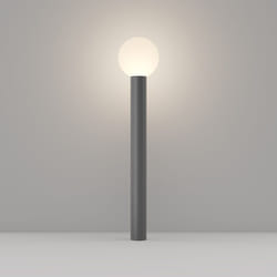 Lampada Da Terra Moderna Per Esterno Alluminio Grigio 1 Luce E27 60W Ip54 a++