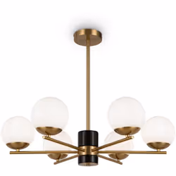 Collezione Marble LA LUCE A TUO SERVIZIO Lampadario a Sospensione Moderno Marble 6luci E27 (non incluse) max 60W armatura in  ...