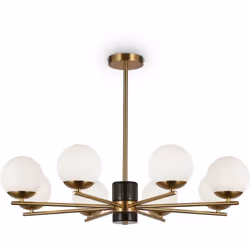 Collezione Marble LA LUCE A TUO SERVIZIO Lampadario a Sospensione Moderno Marble 8luci E27 (non incluse) max 60W armatura in  ...