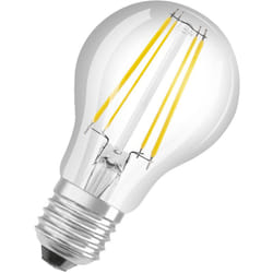 Led Stromsparlampe, Filament Birne aus Glas mit E27 Sockel, Warmweiß (3000K), 4 Watt, ersetzt herkömmliche 60W-Leuchtmittel, besonders hohe