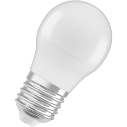 LED-Lampen, klassische Miniballform, 40 Watts Ersatz, E27, P-shape, 4000 Kelvin, Kalt weiß, Matt, single Pack - Osram