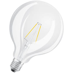 OSRAM LED-Lampen, klassische Ballform, 25 Watts Ersatz, E27, G125, 2700 Kelvin, Warm weiß, Klares Glas, single Pack