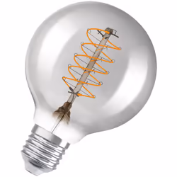 Lampade LED dimmerabili, edizione vintage, classica forma a sfera con tecnologia LED in stile filamento sottile. Caratteristi ...