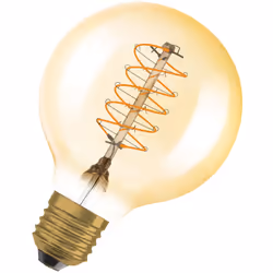 Lampade LED dimmerabili, edizione vintage, classica forma a sfera con tecnologia LED in stile filamento sottile. Caratteristi ...