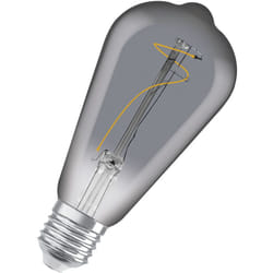 OSRAM LED-Lampen, Vintage-Edition, 10 Watts Ersatz, E27, ST64-shape, 1800 Kelvin, Warm Comfort Light, Klares Glas, single Pack