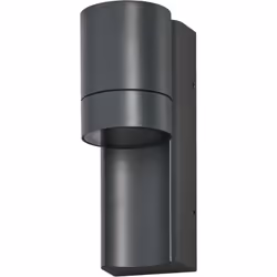 Lampade da parete con alloggiamento grigio scuro in alluminio pressofuso, classe di protezione IP65, diffusore opaco e attacc ...