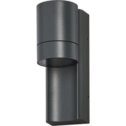 Endura classic isidor w Lampada da parete per esterni, GU10, grigio scuro, alluminio, installazione rapida, diffusore opaco, IP65, perfetta per gli