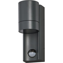 Endura classic isidor w s Lampada da parete per esterno, GU10, grigio scuro, alluminio, installazione semplice, illuminazione indiretta, IP65,