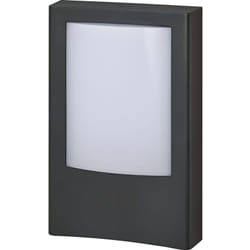 Ledvance - endura style entrance Lampada da parete per esterno, 12,5W, 900lm, lampada da ingresso, grigio scuro, IP44, 3000K, luce bianca calda