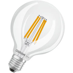 Lampada led Classic con filamento dalla classica forma sferica, filamento in vetro trasparente, 3,8 w, attacco E27, eek a, 806 lm per illuminazione