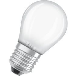 Lampada led Superstar Classic p 40 dalla classica forma mini sferica in vetro smerigliato, 2,2 w, 470 lm, attacco E27, luce bianca calda con 2700 k,