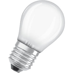 Energy Class nella classica forma mini sferica, 3,8 w / 806 lm, eek a, luce bianca calda (2700 k), cri 80, realizzata in vetro satinato senza piombo,