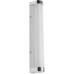 Ledvance - orbis Tube da parete/specchio con led, vetro satinato/cromo, 9W, 900lm, dimmerabile, 3000/4000K , diametro 40cm, protezione IP44 contro