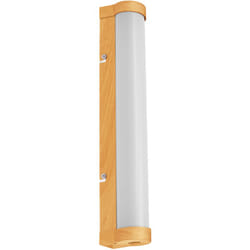 Ledvance - orbis Tube da parete/specchio con led, vetro satinato/decoro legno, 9W, 900lm, dimmerabile, 3000/4000K , diametro 40cm, protezione IP44