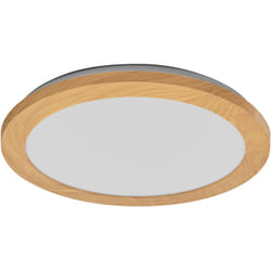 Ledvance - orbis Disc da parete/soffitto con led, decoro legno, 22W, 1800lm, 3000/4000K,, diametro 30cm, protezione IP44 per bagni, viti/tasselli