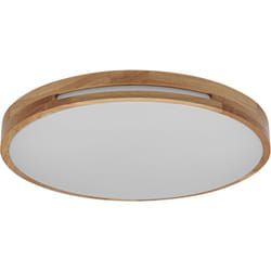 Ledvance - Lampada da parete/soffitto led orbis Woodburry con decoro legno, 16 w, 1.000 lm, 3.000 k, diametro 300 mm, bianco caldo amichevole 830,