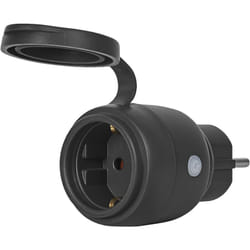 Ledvance - smart+ matter Outdoor Plug, presa esterna compatta con controllo del consumo energetico, controllabile tramite Matter over WiFi,