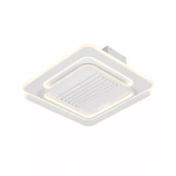 Ledvance - lampada ventilatore da soffitto 'grill square' con griglia quadrata bianco 55w
