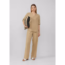 s.Oliver 2166159.8363.36 camicia e top Camicetta Manica a 3/4 Lino - Vista aggiuntiva 2