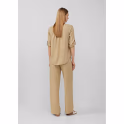 s.Oliver 2166159.8363.36 camicia e top Camicetta Manica a 3/4 Lino - Vista aggiuntiva 4