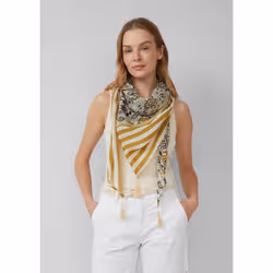 s.Oliver 2166622.02D4.ONESIZE Sciarpa Crema - Vista aggiuntiva 2