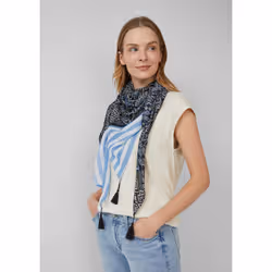s.Oliver 2166622.50D4.ONESIZE Sciarpa Blu - Vista aggiuntiva 2