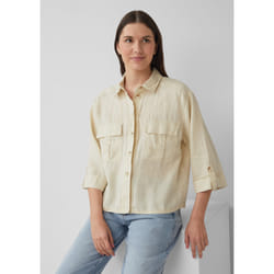 s.Oliver 2165742.0750.46 camicia e top Manica a 3/4 Lino