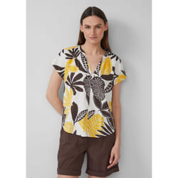 s.Oliver 2165750.02A0.34 camicia e top Camicetta Senza maniche Lino