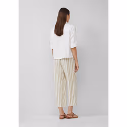 s.Oliver 2171798.0100.44 camicia e top Manica a 3/4 Lino - Vista aggiuntiva 4