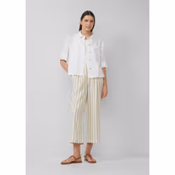 s.Oliver 2171798.0100.46 camicia e top Manica a 3/4 Lino - Vista aggiuntiva 2