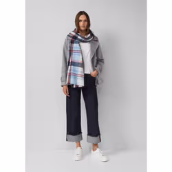 s.Oliver 2173018.51N9.ONESIZE Sciarpa Blu - Vista aggiuntiva 2