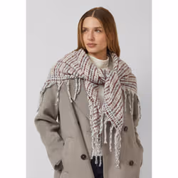 s.Oliver 2173797.02N5.ONESIZE Sciarpa Crema - Vista aggiuntiva 3