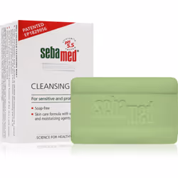 Pulizia profonda, idratazione e lenizione grazie a una saponetta senza sapone.