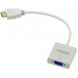 Vision TC-HDMIVGA cavo e adattatore video VGA (D-Sub) HDMI tipo A (Standard) Bianco