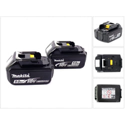 Power Set con 2x Batterie bl 1850 b da 5,0 Ah - 18V ( 197280-8 ) - Makita